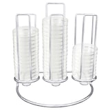 thumbnail of Stapelrek met glazen schalen