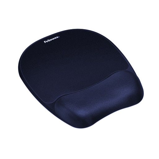 Fellowes Tapete de rato com apoio de pulso ergonómico em espuma com memória. Cor Azul