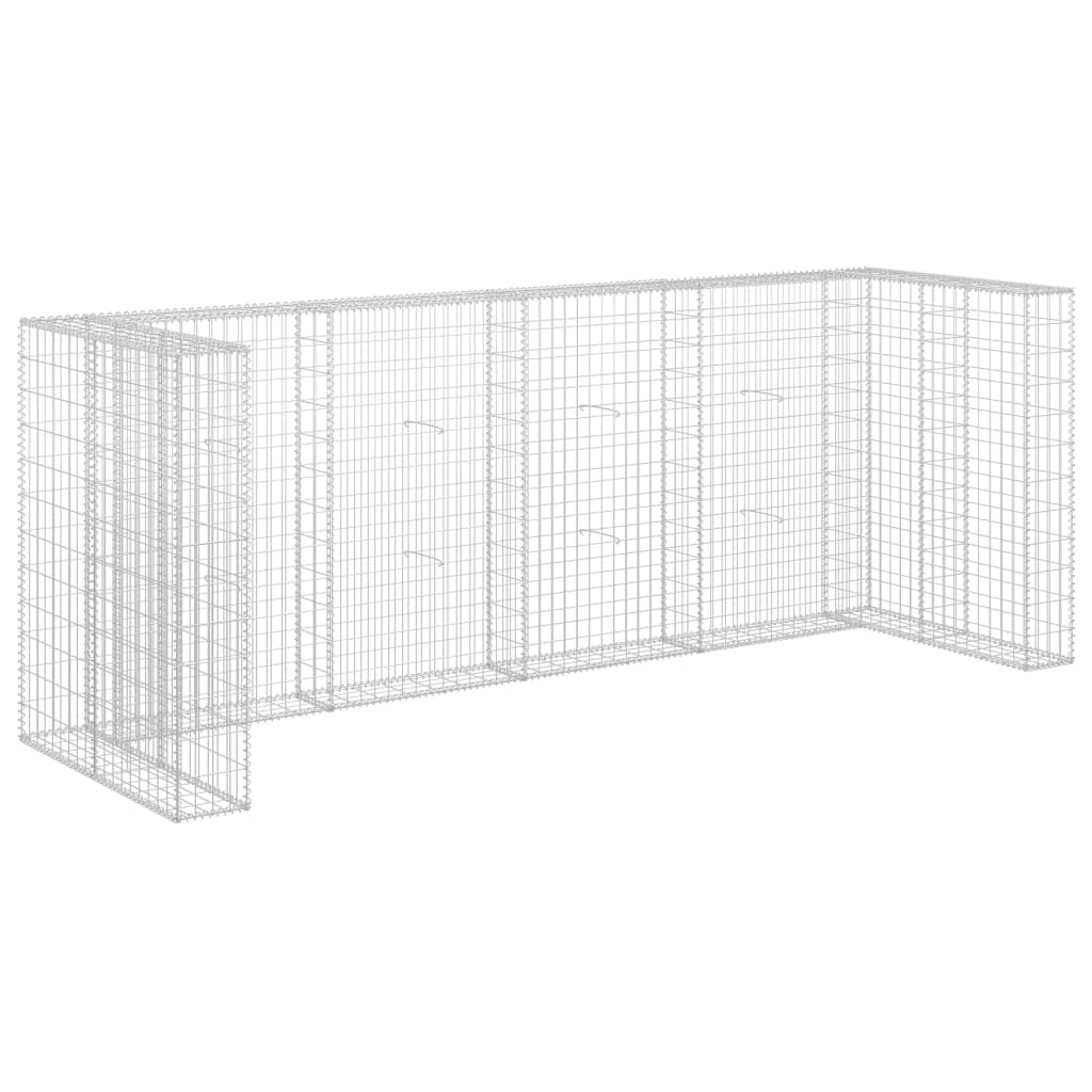 vidaXL Schanskorfmuur containers 320x100x120 cm gegalvaniseerd staal