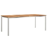 thumbnail of vidaXL Garten Essgruppe 9 pcs Braun Massives Teakholz & Edelstahl