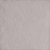 thumbnail of 15 Servietten Papier 33x33cm 3-lagig - Einweg Papierservietten mit Ornamenten geprägt Hochzeit Dinner Gastronomie Party Hochzeitsservietten Hellgrau