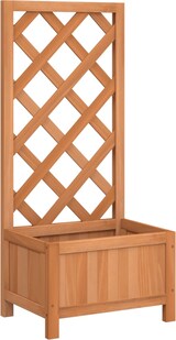thumbnail of vidaXL Pflanzkübel mit Spalier Braun Massivholz Tanne