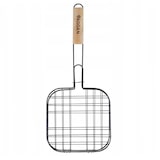 thumbnail of WellHome - Parrilla Grill con mango de madera y revestimiento antiadhernte 21x21cm
