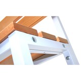 thumbnail of Garderobenbank mit Haken 2-seitig 2 Sitzbänke mit Schuhrost HxBxT 170x150x60cm Marke SZAGATO | Umkleidebank Umkleide Sitzbank Garderobe mit Sitzbank