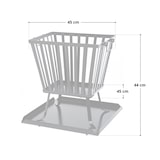 thumbnail of TAINO Vuurkorf vierkant met vonkenscherm voet garden outdoor staal zwart