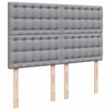 thumbnail of vidaXL Boxspringbett mit Matratze Hellgrau 140x190 cm Stoff