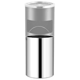 thumbnail of DELUKE® Runder Standaschenbecher für Draußen 30L 25x61cm Stahl Mülleimer mit Aschenbecher Abfalleimer mit Inneneimer Standascher Outdoor, Schwarz