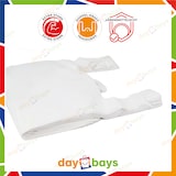 thumbnail of DayBays 100 Stk. Hemdchentragetaschen Extra Stark 25+12x45 cm MDPE weiss geblockt, reissfest