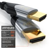 thumbnail of Primewire 8k HDMI Kabel 2.1, Ultra High Speed II mit Ethernet, 8K UHD II, 3D TV, eARC, HDR10+ - 4320p 120 Hz mit DSC, 7680 x 4320, Nylonmantel - 5 m
