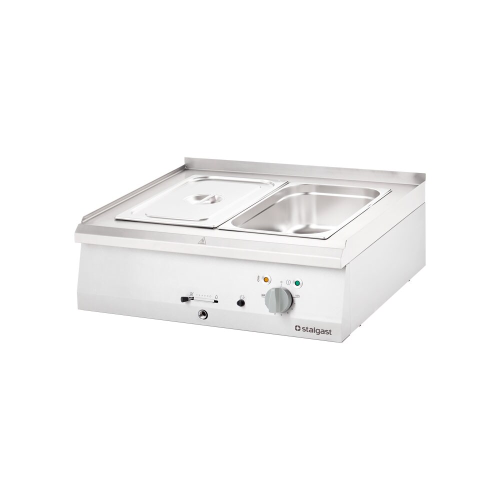 Stalgast Elektro-Bain-Marie, Tischgerät aus Edelstahl, Serie 700 ND, 800 mm