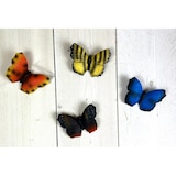 thumbnail of Polystone - Muurdecoratie Vlinder - 4 Kleuren -  10 x 12 x 1.5 cm - 4 Stuks