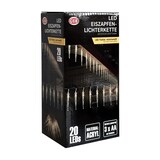 thumbnail of LED Eiszapfen Lichterkette warmweiß 20 LEDs Innen Batterie L220cm