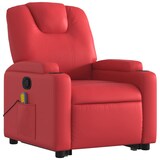 thumbnail of vidaXL Massagesessel mit Aufstehhilfe Rot Kunstleder