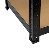 thumbnail of Estante Modular com 5 Prateleiras Ajustáveis Preta 180x90x40cm 875Kg O91