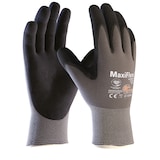 thumbnail of Maxiflex Ultimate Nylon-Strickhandschuhe grau/schwarz, ATG 34-874 - Größe 12 (XXXL)