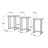 thumbnail of Skye Decor, Pino- PinoPUQ, Nussbaumfarbe,Schwarz, Couchtische, 60x40x40 cm, 100% Melaminbeschichtete Partikelplatte