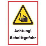 thumbnail of Achtung Schnittgefahr Schild A3 (297x420mm)