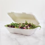 thumbnail of Vegware composteerbare bagasse voedseldozen met scharnierdeksel 22,8cm
