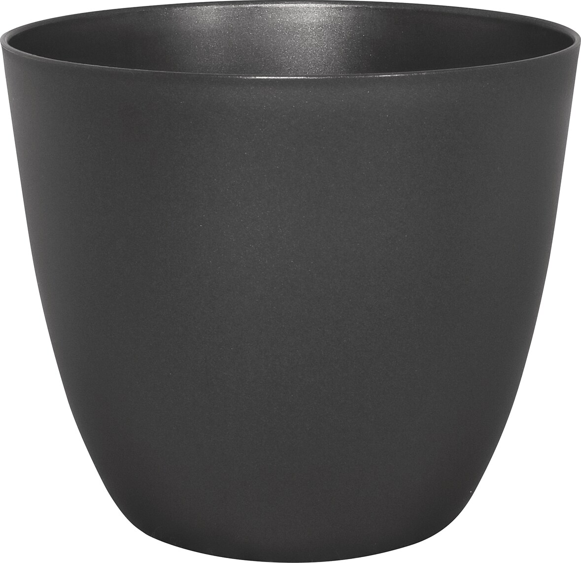 Geli Übertopf PURE Ø 13 cm anthrazit Kunststoff glänzend Blumentopf 1 Liter