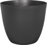 thumbnail of Geli Übertopf PURE Ø 13 cm anthrazit Kunststoff glänzend Blumentopf 1 Liter