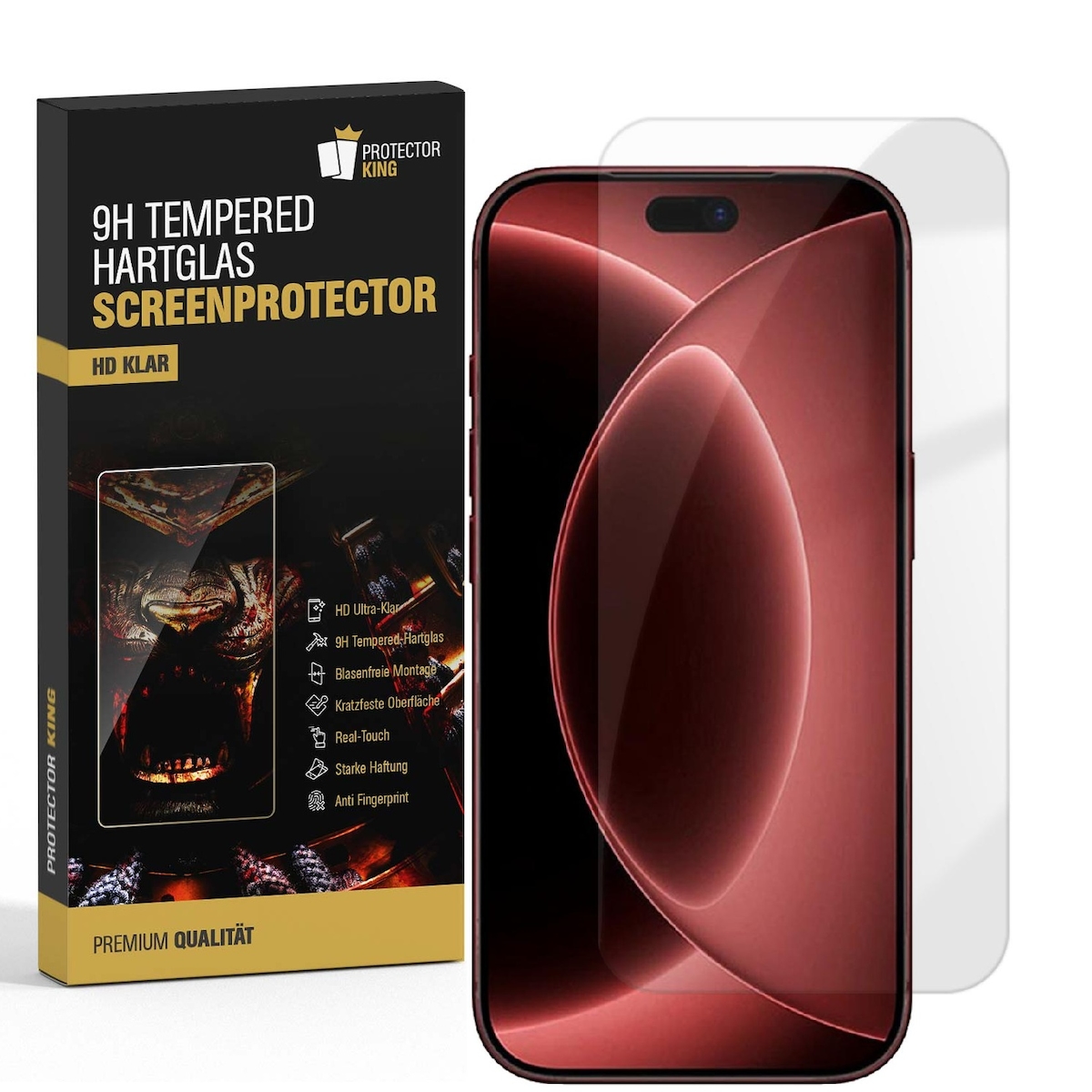 1x 9H Panzerglas für iPhone 18 Pro 3D Full-Screen Protector Tempered Hartglas Displayschutz Schutzglas