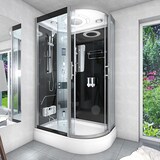 thumbnail of Dampfdusche Sauna Dusche Duschkabine D60-73T2R-EC 80x120 cm mit 2K Scheiben Versiegelung