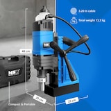 thumbnail of MSW - Magneetboormachine - 1600 W - 830 tpm - boordiameter max. 13/35 mm