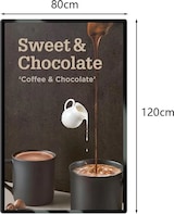 thumbnail of Wandmontierter LED-Leuchtkasten für Menü- und Werbeanzeigen, geeignet für Restaurants, Cafés und Geschäfte, Schwarz 80×120cm【CBDX-8012】