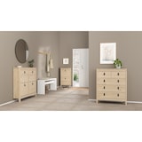 thumbnail of WellHome - Klapbare schoenenkast met 2 klapdeuren in kleur Eiken 54 x 25 x 103 cm - Guadalquivir