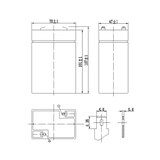 thumbnail of Batterie rechargeable étanche AGM 6V 5 Ah - Idéale pour les alarmes, les onduleurs et les jouets - Connexion Faston T1