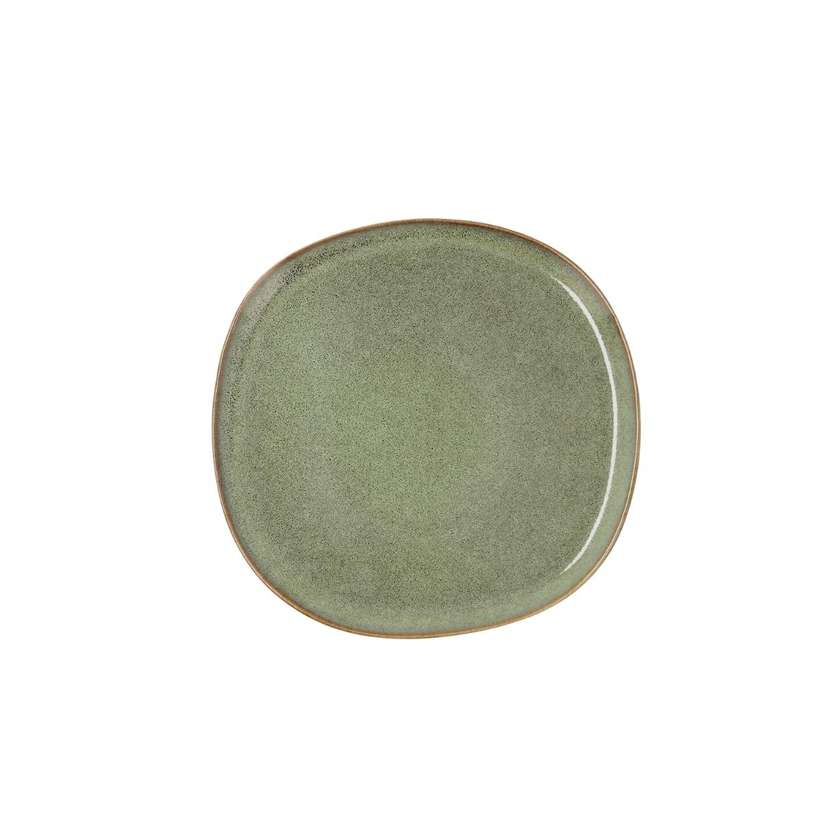 Bidasoa Ikonic Plato Llano Gres 20,2X19,7Cm Verde