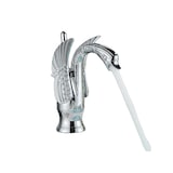 thumbnail of ADRIAN | Design Edelstahl Badarmatur  in Schwan Optik | Chrom glänzend luxuriöse Waschtischarmatur Hotel Gastronomie | Mischbatterie Bad 2 Anschlüsse