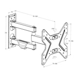 thumbnail of tectake Supporto da installazione a parete per monitor 17-42″ (43-107cm) inclinabile girevole - nero - 401413