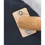 thumbnail of 4er-Set Esszimmerstuhl HWC-D53, Stuhl Küchenstuhl, Retro 50er Jahre Design, Stoff/Textil ~ hellgrau