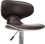 thumbnail of Barhocker SUPRI höhenverstellbar 2er Set Braun Kunstleder  | Barstühle drehbar Küchenhocker Thekenhocker für Küche Hausbar