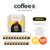 thumbnail of 180 Coffee Balls Espresso - Boules de café haut de gamme 100% compostable - Conçues pour l'utilisation de la machine à café CoffeB by Café Royal