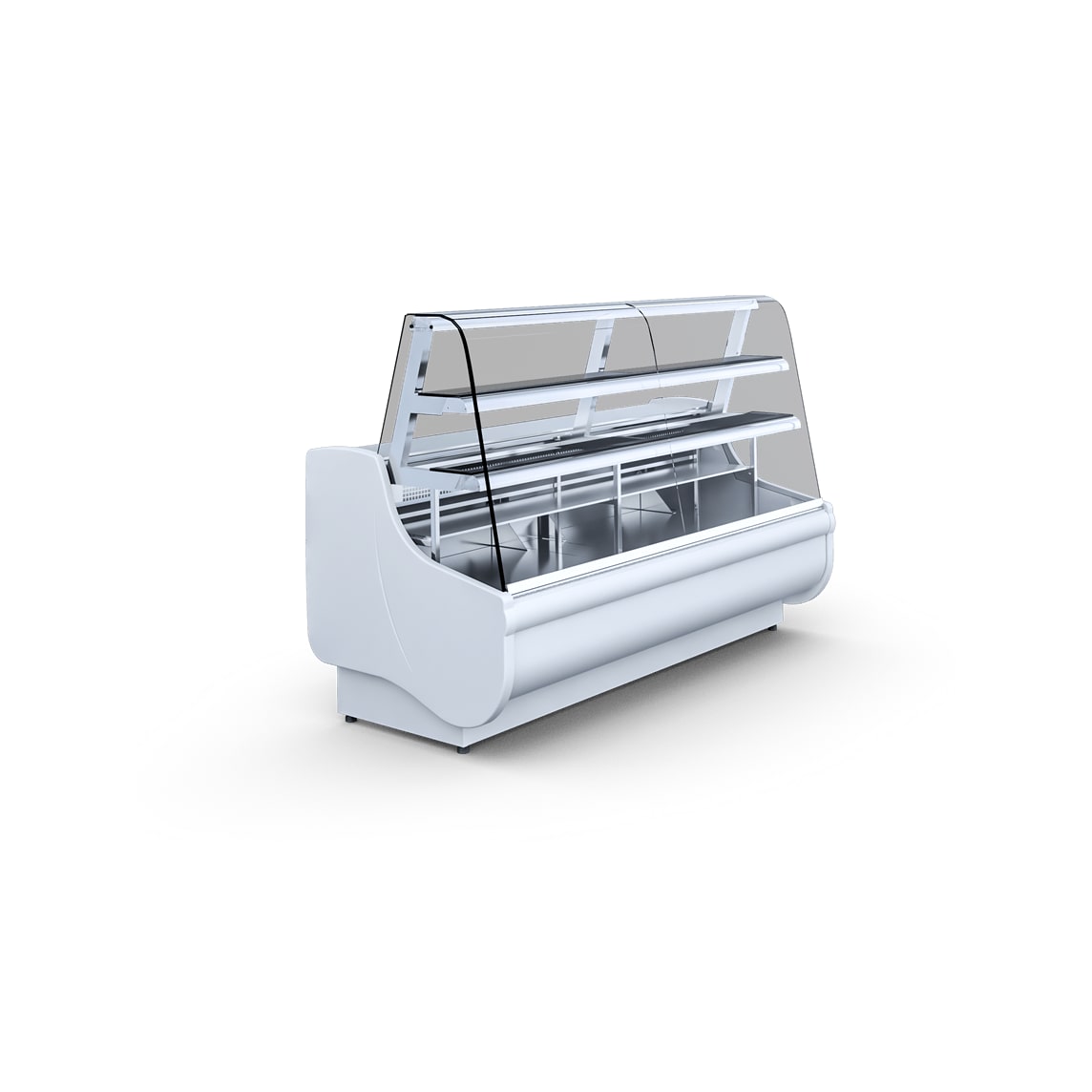 Gastro Kuchentheke Kuchenvitrine Kühlvitrine Kühltheke Bäckerei 1315x900x1330mm weiß Beata