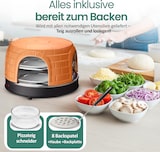 thumbnail of Emerio Pizzarette Original PO-116124.1 – Pizzaofen für 8 Personen – Handgefertigte Terrakotta-Kuppel – 1500W – Mini-Pizza