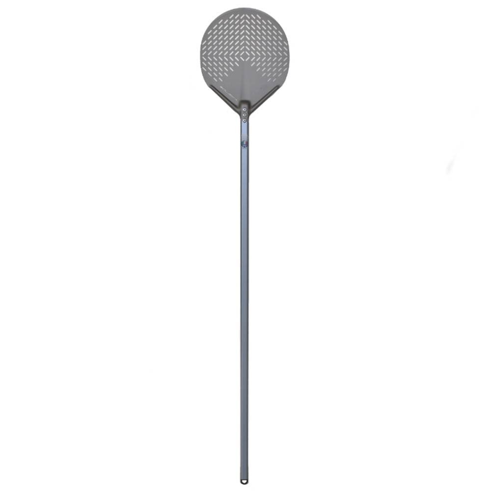 Pala tonda forata per pizza "Evoluzione" Gi.Metal diametro 33x183cm