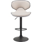 thumbnail of Conjunto de 2 bancos de bar Las Vegas V2 em tecido creme/preto