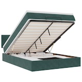 thumbnail of vidaXL Ottoman-Bett mit Matratze Dunkelgrün 140x190 cm Samt
