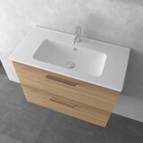 thumbnail of Vitra Badezimmer Möbel Set Waschbecken mit Unterschrank und LED-Spiegel | Waschbeckenunterschrank Hängend mit SoftClose-Funkt | Badschrank vormontiert