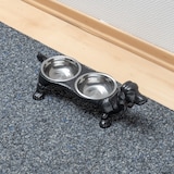 thumbnail of Gusseis.Hundenapf Doppelnapf Napf Katzennapf Landhaus Fressnapf Antik Hund