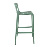 thumbnail of Set van 4 saliegroene kunststof terrasstoelen