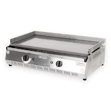 thumbnail of Romux® Elektrisch Grillplatte aus Edelstahl 70 cm Tischgerät mit 4 mm glatter Grillfläche für schnelles Aufheizen mit Thermoelement CE