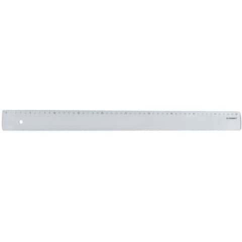 Lineal Plastik 50cm transparent mit Etui M100589