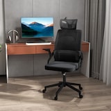 thumbnail of Vinsetto silla de oficina de malla silla de escritorio giratorio altura y reposacabezas ajustable con reposabrazos carga 120 kg 58x61x102-119 cm