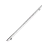 thumbnail of Relaxdays Handlauf, 304er Edelstahl, matt, rundes Treppengeländer, innen & außen, 200 cm, Ø 42 mm, mit Halterung, silber