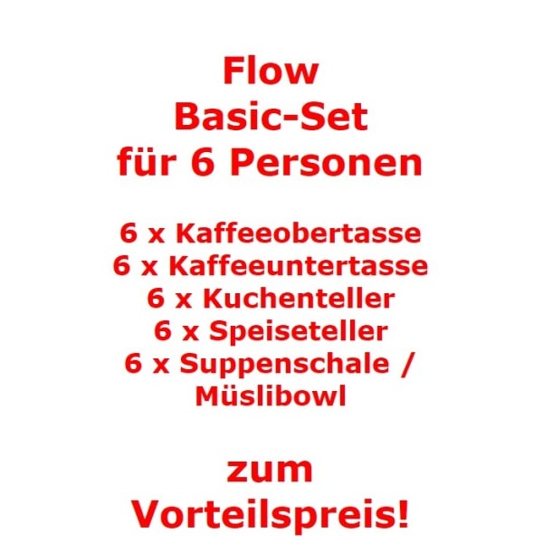 Villeroy & Boch Flow Basic-Set für 6 Personen / 30 Teile