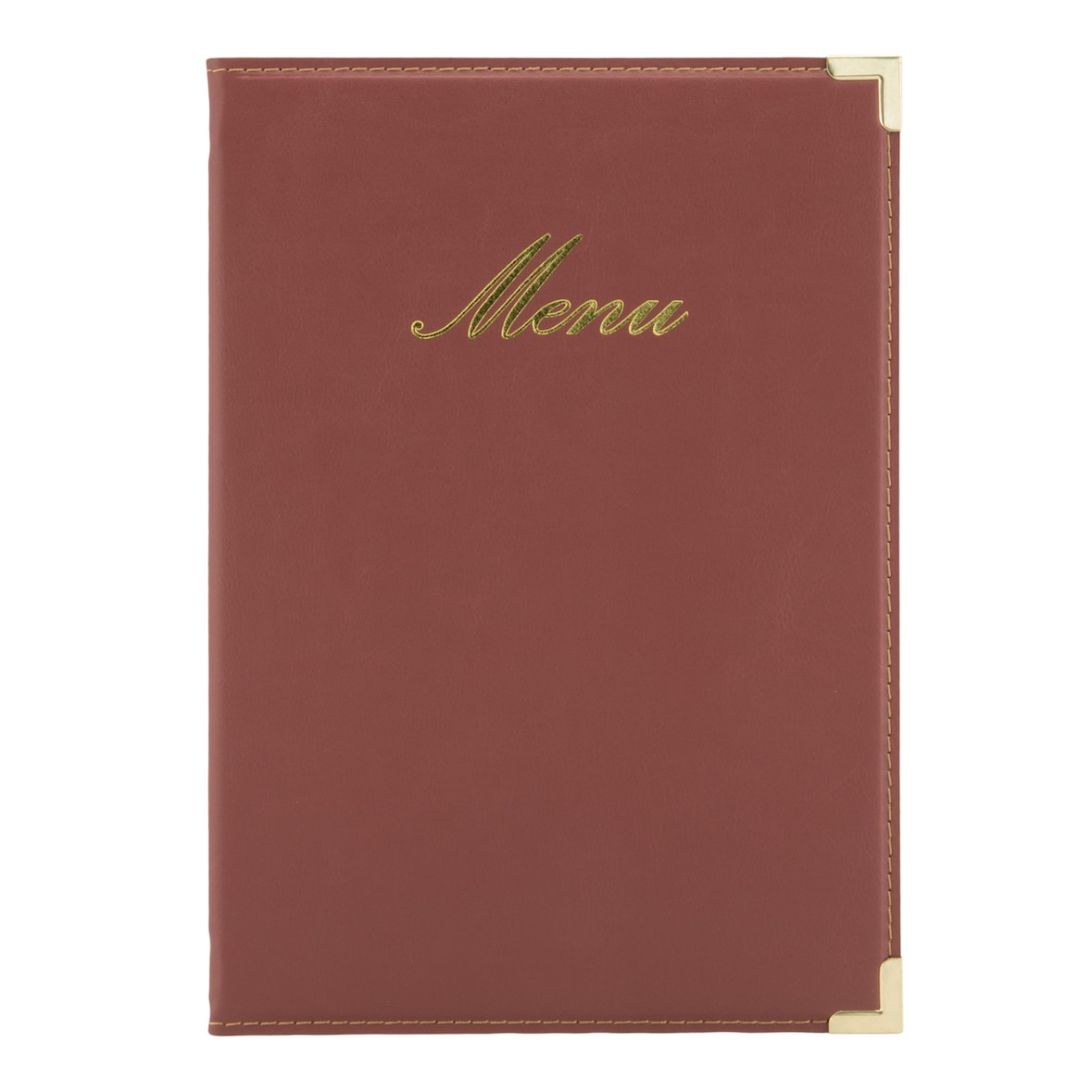 Securit® Menukaart A5 "Classic" - Bordeaux - Kunstleer - 4 zijden